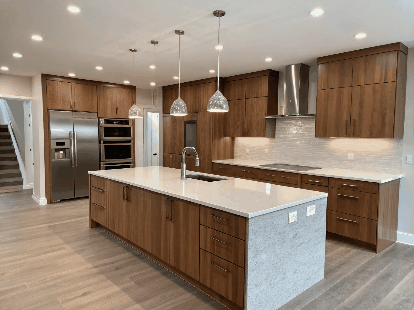 Example natural stone kitchen countertop concept, Roswell GA